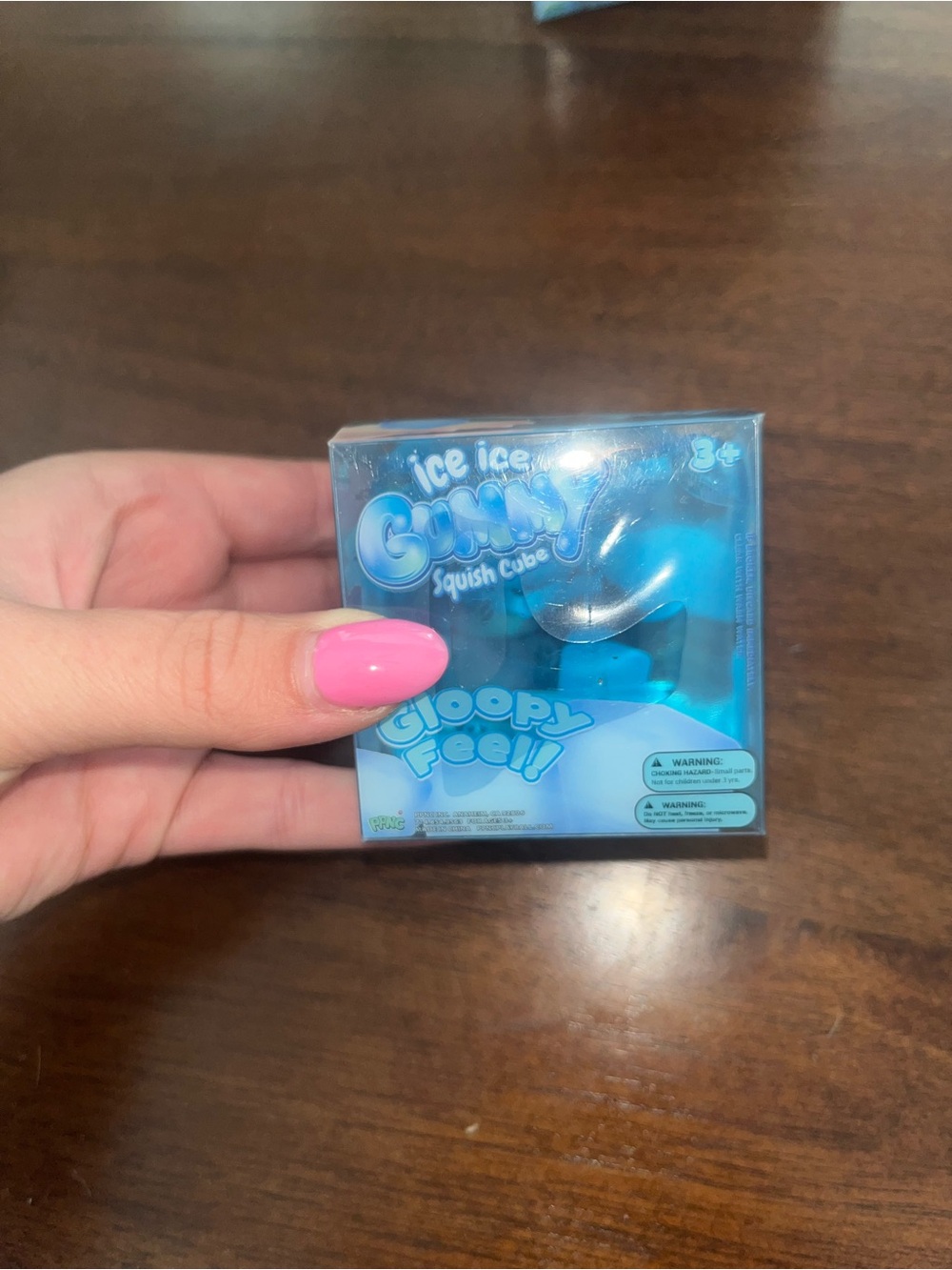 Squish Cube - Blue Gooey Feely Toy mini